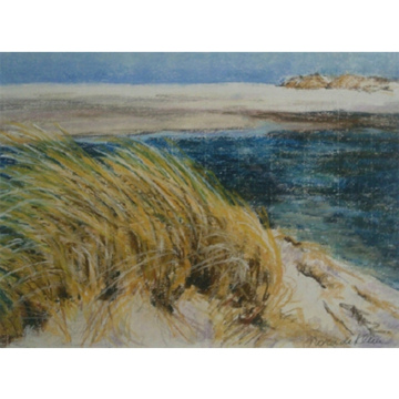 Duinen, pastel op papier, 35x35